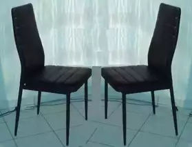 Deux chaises capitonnées