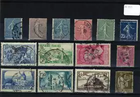Lot de timbres oblitérés de France FR290
