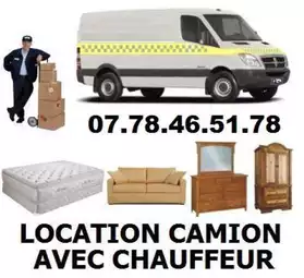 Location CAMION 14m3 avec CHAUFFEUR