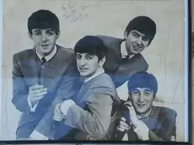 Photo dédicacée des Beatles