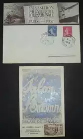 1 carte 1938+1 Enveloppe 1937
