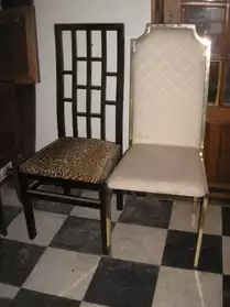 2 chaises vintage anciennes originales