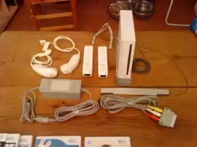 console wii+wii fit +manettes+jeux