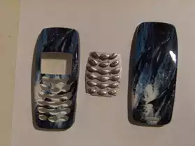 Façade Nokia 5210 bleue dauphins