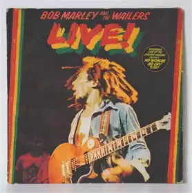 Disque vinyle 33t bob marley "live"BOB M