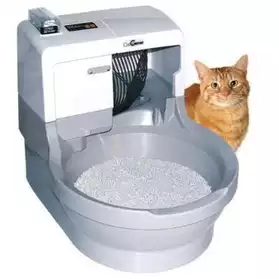 toilette automatique pour chat avec c