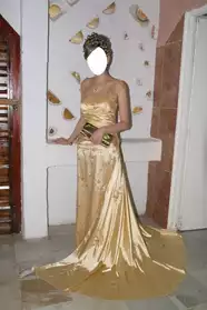 belle robe dorée