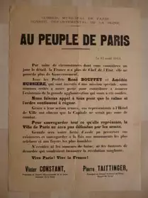 Affiche LIBERATION DE PARIS1944militaria
