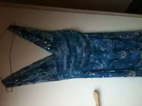robe de soirée bleue T36-38