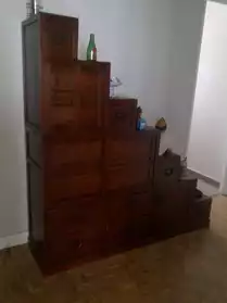 meuble escalier bois