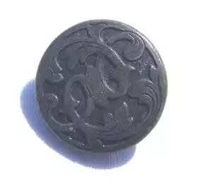 bouton ancien art deco metal