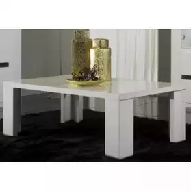 Table basse design TANIA coloris blanc c