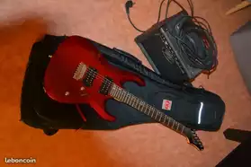 Guitare électrique + ampli + housse