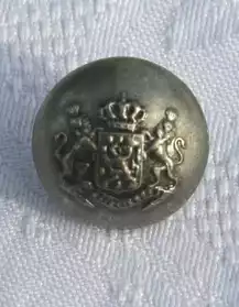 1 bouton ancien bombé armoirie
