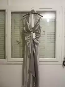 robe de soirée grise