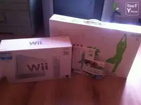 Console Wii + wi fit + accesoire +manett