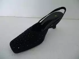 Sandales noir & strass