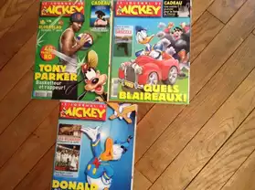 3 numéros anciens de Mickey
