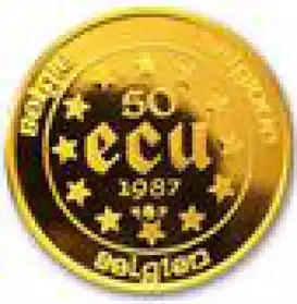 PIECE 50 ECU OR 1987
