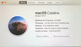 Macbook Air (Slim) 4Go RAM Core i5