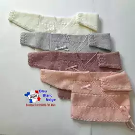 Brassière croisée tricot bébé