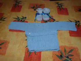 brassiere tricote main