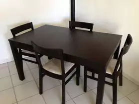 Table + 4 Chaises