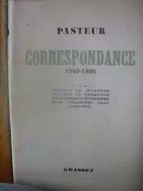correspondance de Pasteur