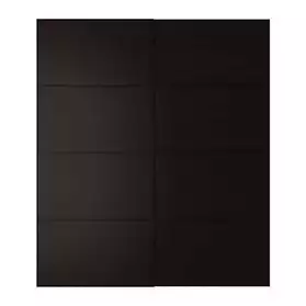 PAX MALM-Ikea, 1 porte coulissante, noir