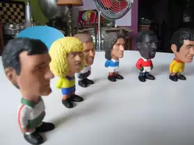 6 figurines stars du foot 1980-90