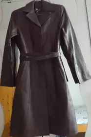 Manteau cuir femme, taille 36