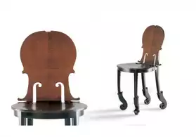 ARMAN paire de chaises en sycomore