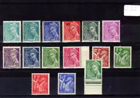 Lot de timbres neufs de France FR3168