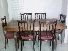 Table + 6 Chaises