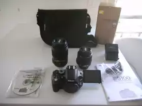 Nikon 5100 +AF-S DX 18-55mm et 55-300mm