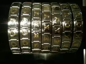 Lot revendeur 7 bracelets acier