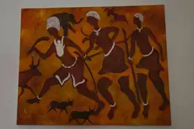 Tableau danseurs africains