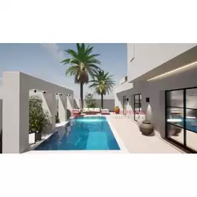 VILLA AVEC PISCINE CLÉ EN MAIN À DJERBA