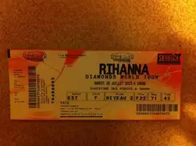 1 place concert Rihanna Gd Stade Lille