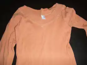 tee-shirt manches longues orange
