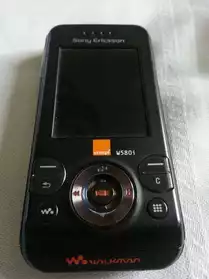 Sony Ericsson W580i Orange Bon Etat.