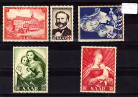 Lot de timbres neufs de la Sarre SA321