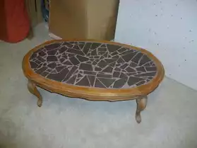 meuble basse table chene