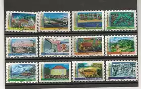 Série timbres "outre Mer"oblitérés 2011