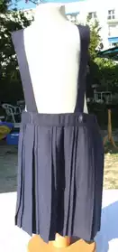 jupe plissée vintage marine 2/3 ans