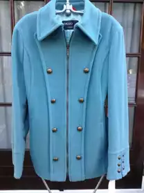 Super Manteau Laine et Cachemire Bleu ci