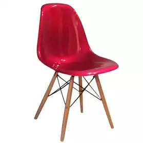 Chaise DSW Charles Eames rouge