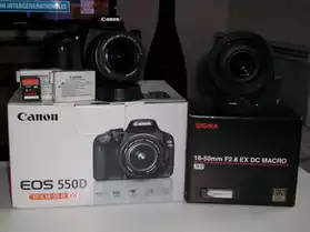 Canon 550D + 2 objectifs