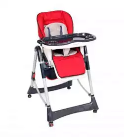 BebeQO chaise haute Uni rouge à EUR70,-