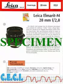 9 FICHES TESTS LEICA NUMERISEES